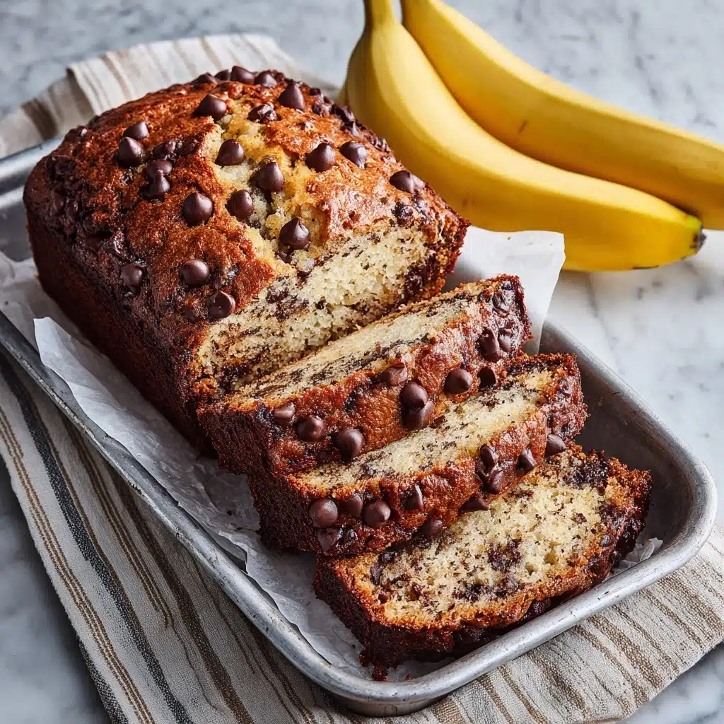 Super Moist Chocolate Chip Banana Bread Recipe - Recipe Image