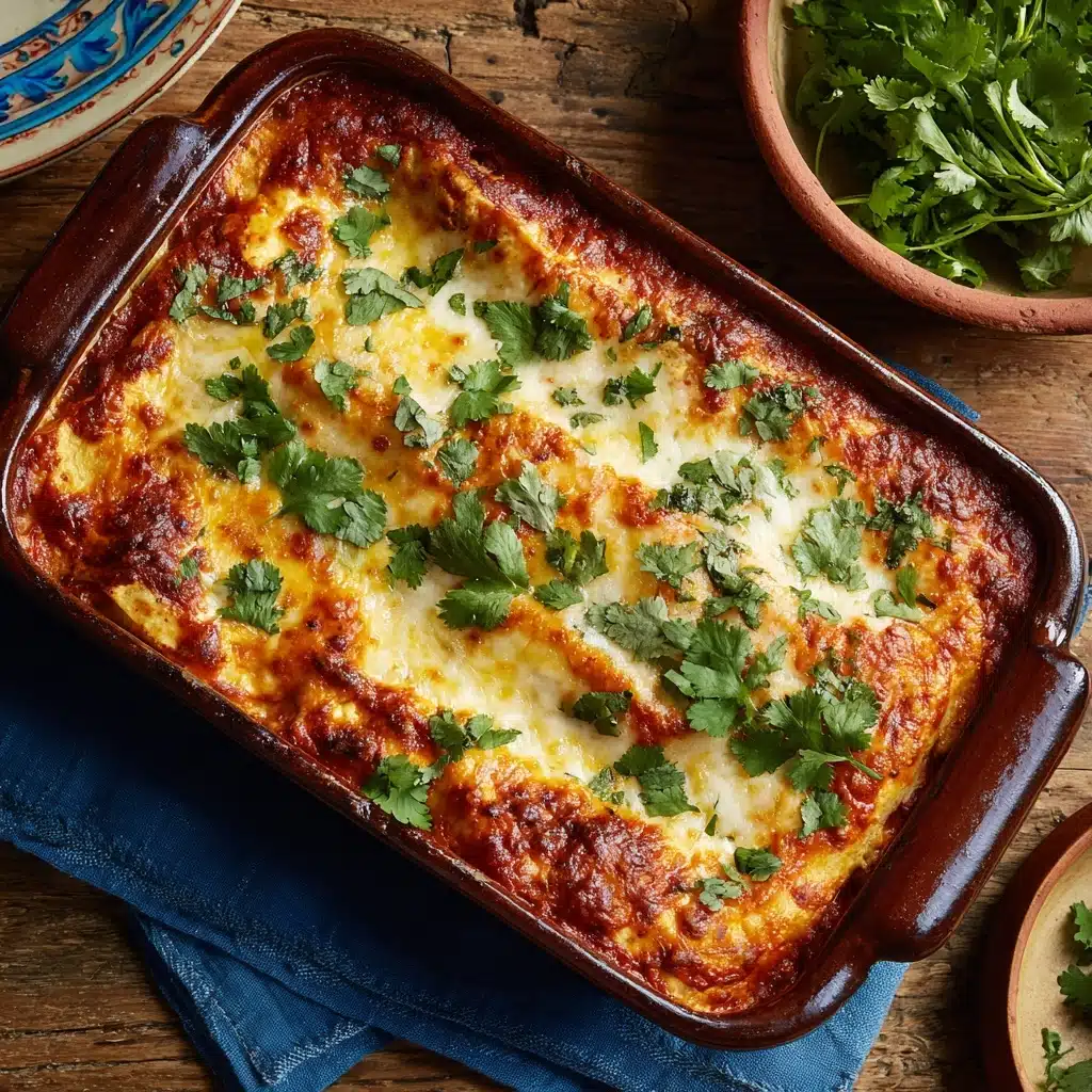 Slow Cooker Chicken Enchilada Casserole Recipe - Recipe Image