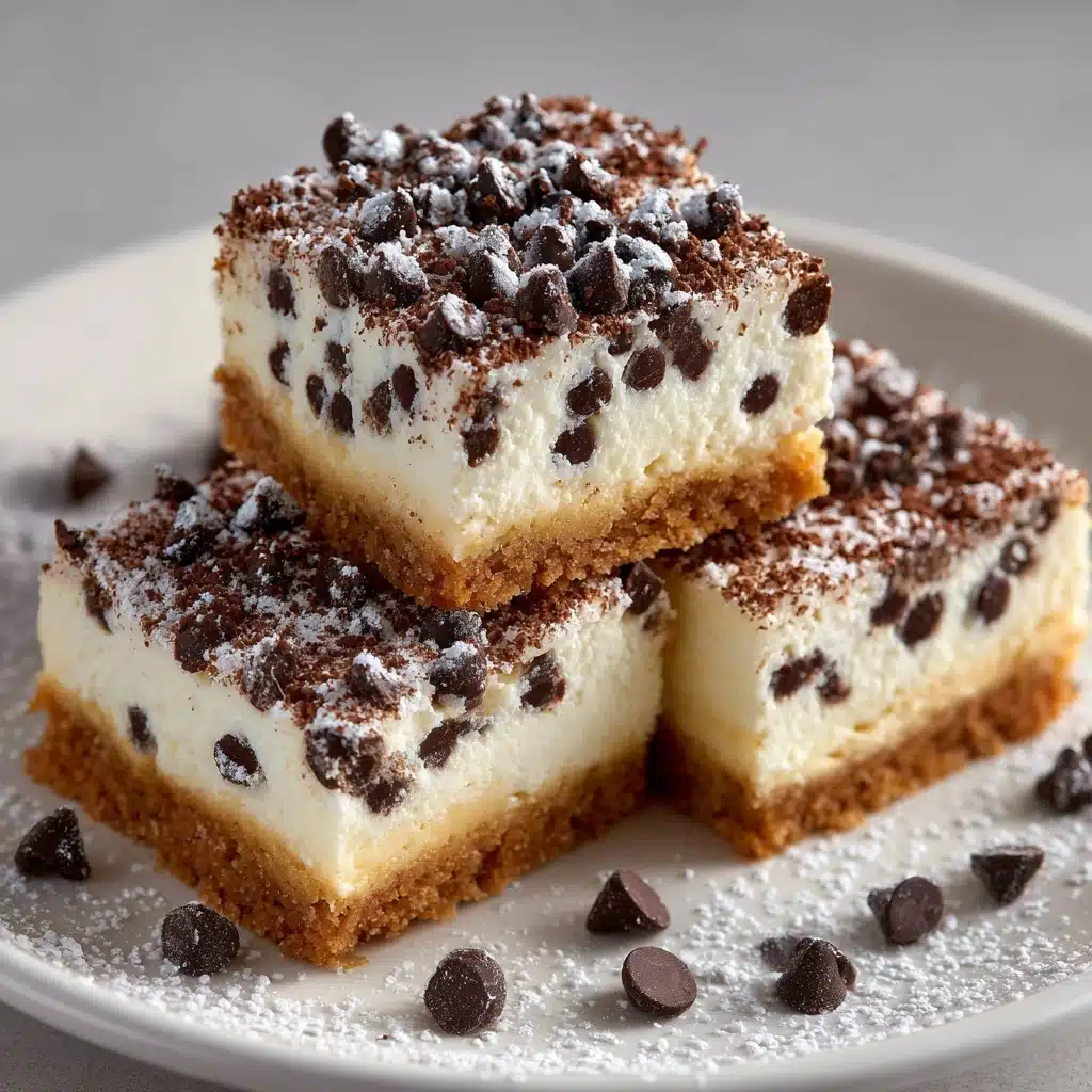 Cannoli Cheesecake Bars Recipe