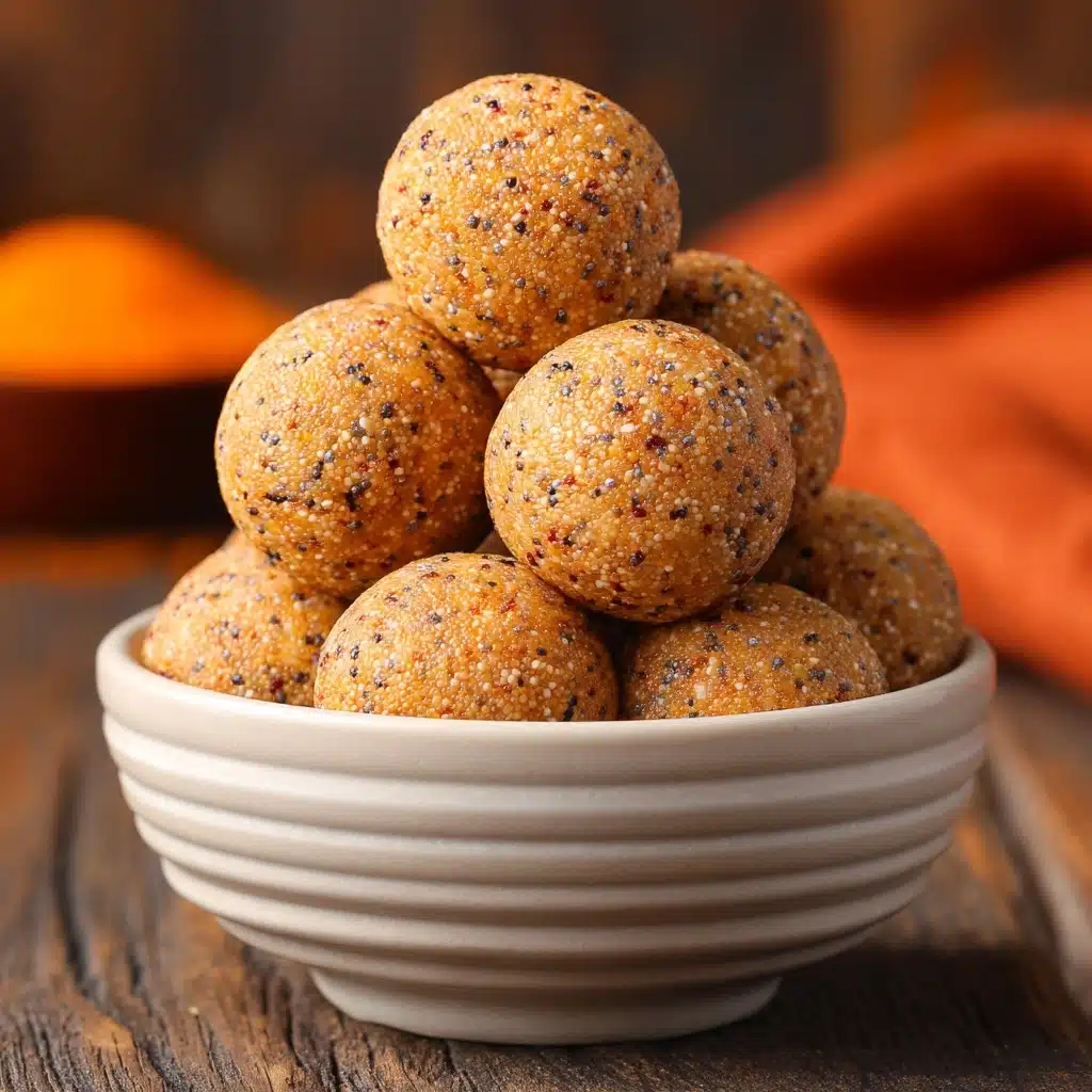 No-Bake Healthy Pumpkin Pie Energy Balls Recipe - Recipe Image