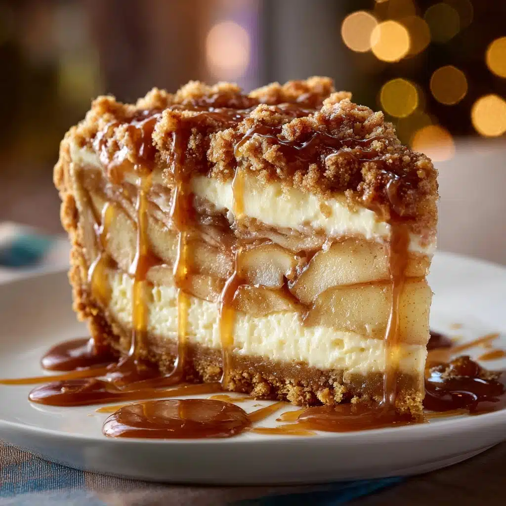 Best Apple Pie Stuffed Cheesecake Recipe - Recipe Image