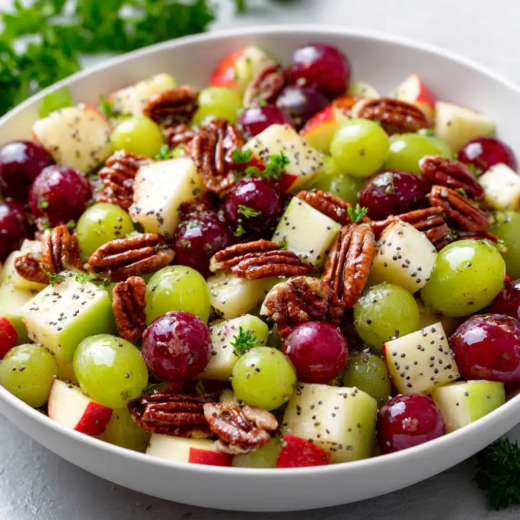 Apple Salad with Honeycrisp Apples, Celery, Grapes, Pecans, and Dried Cranberries Recipe - Recipe Image