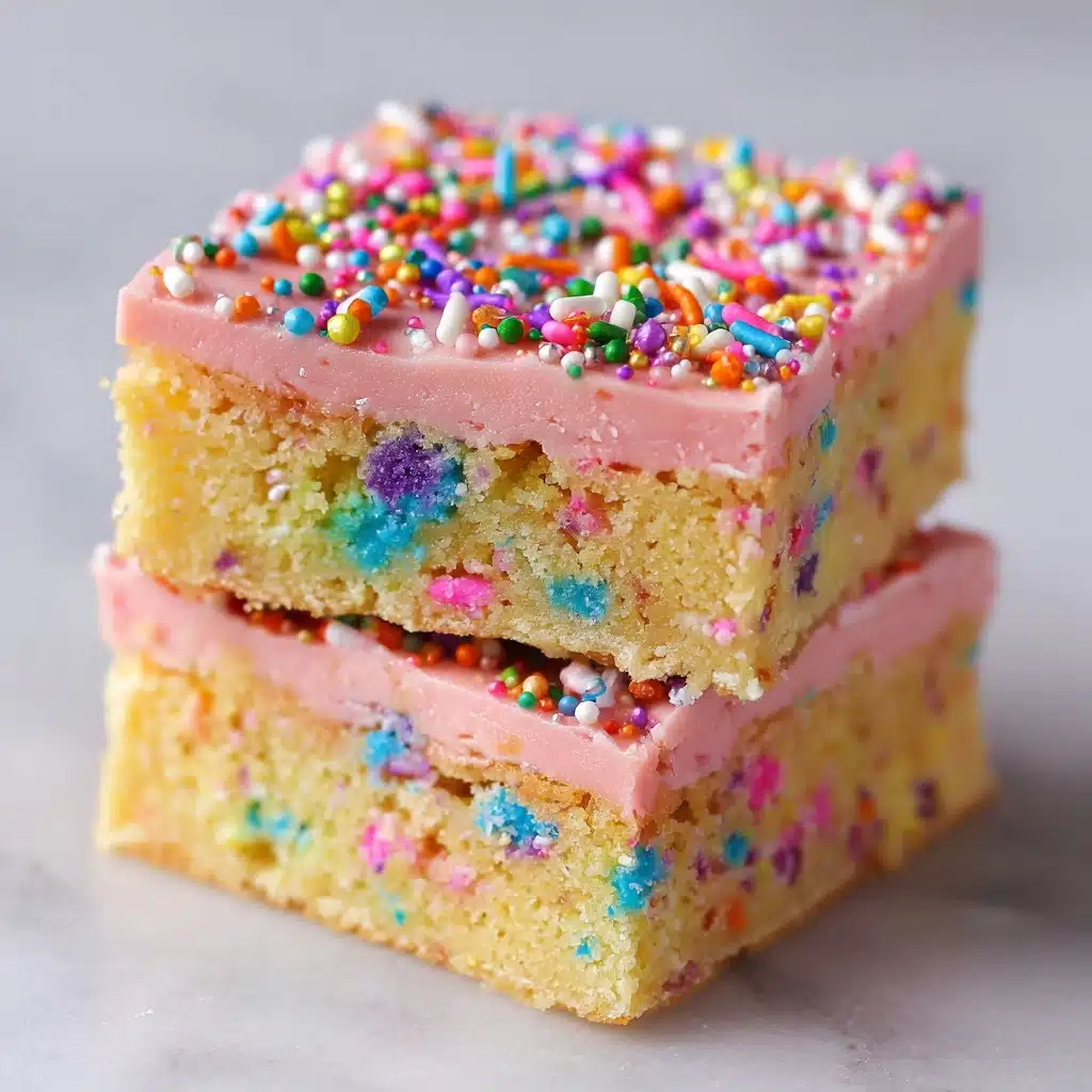 Easy Frosted Sugar Cookie Bars Recipe - Recipe Image