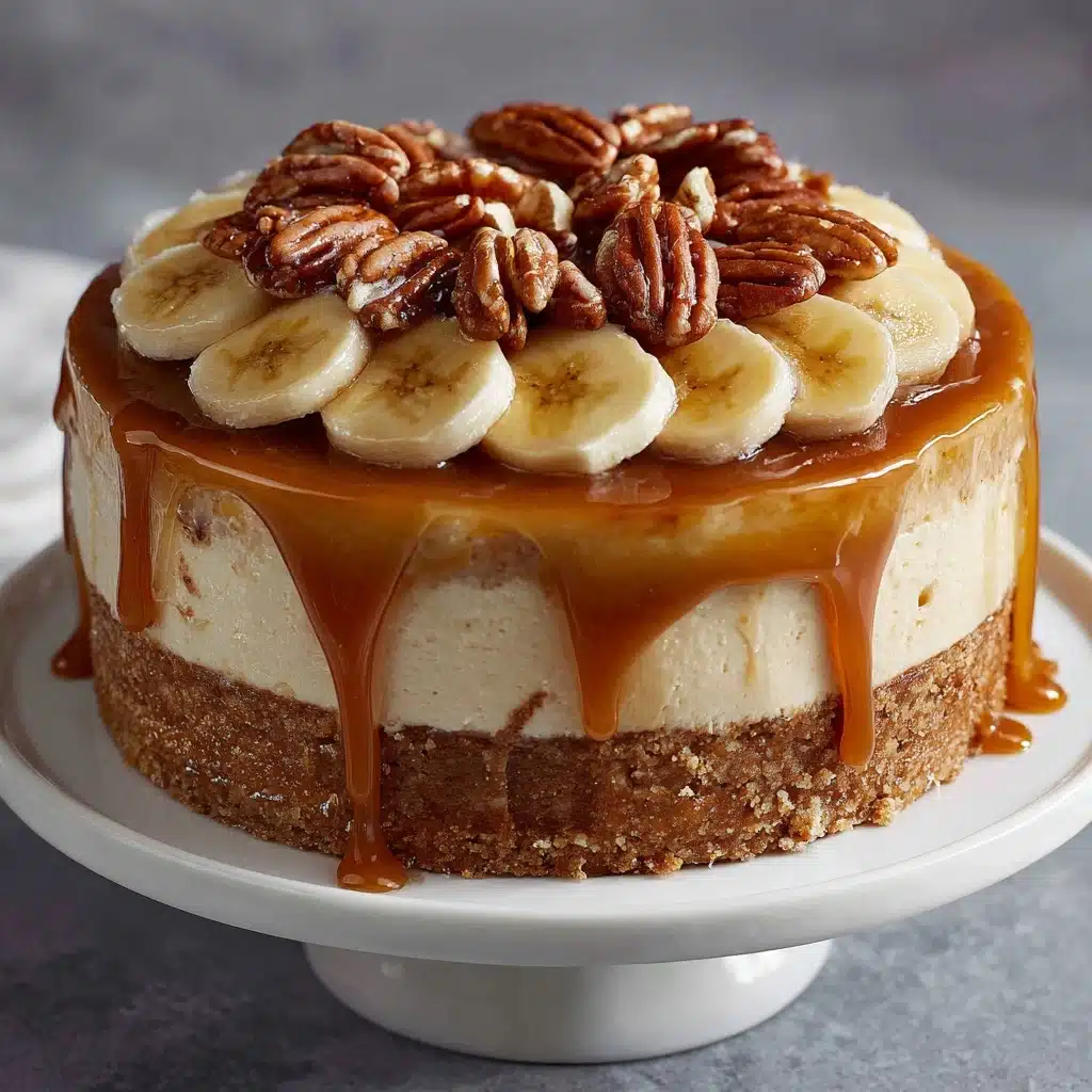 Banana Caramel Nut Cheesecake Recipe - Recipe Image