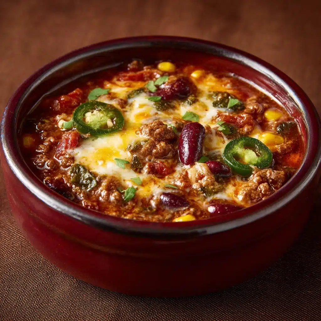 Cheesy Enchilada Chili Recipe - Recipe Image