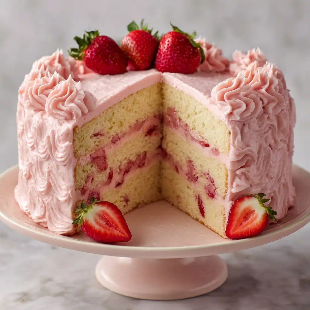 Best Strawberry Cake Ever Recipe - Recipe Image