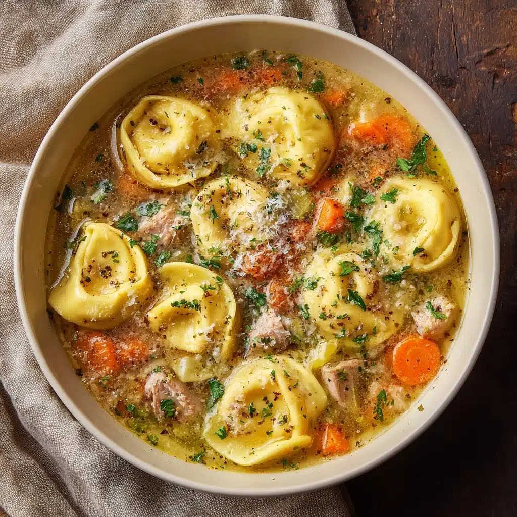 Easy Tortellini Soup with Chicken Broth Recipe - Recipe Image