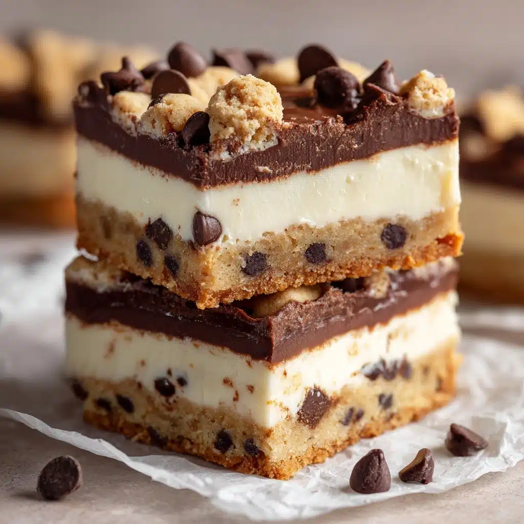 Peanut Butter Chocolate Chip Cookie Cheesecake Bars Recipe