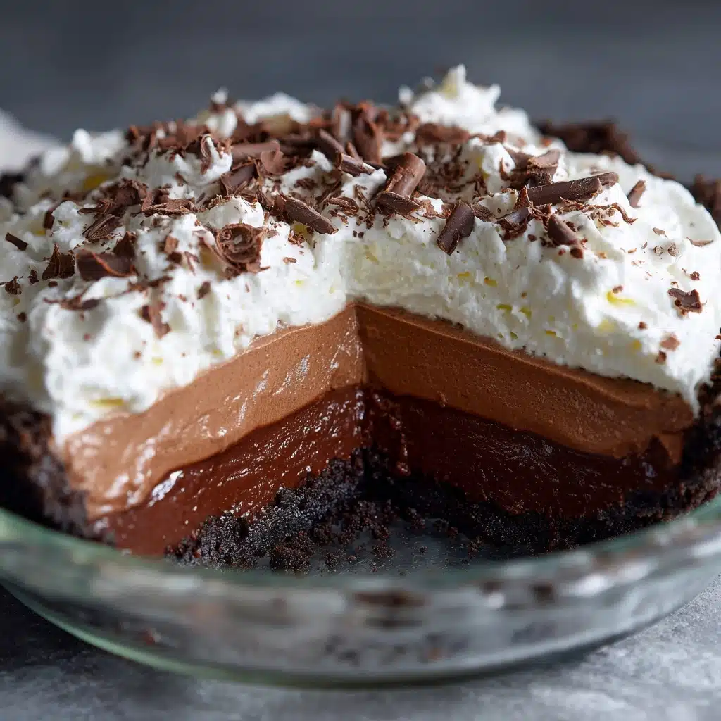 No Bake Chocolate Pudding Pie Recipe - Recipe Image