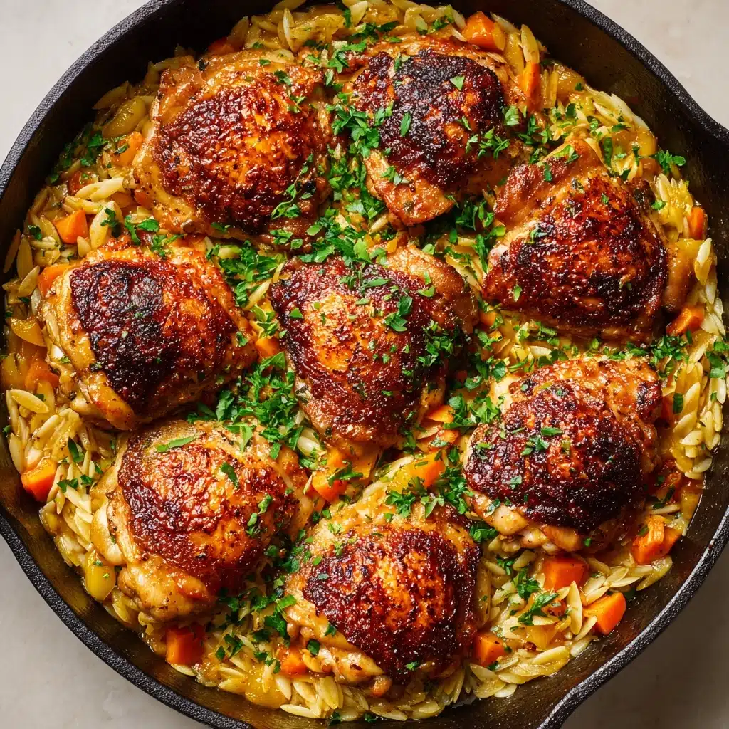 One Pot Chicken and Orzo Recipe - Recipe Image