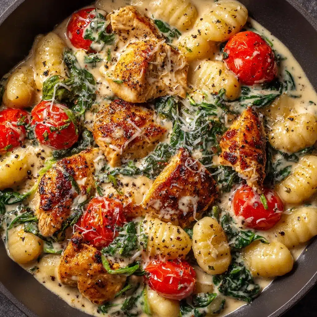 Garlic Chicken Gnocchi Skillet Recipe