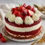 Red Velvet Strawberry Cheesecake Recipe