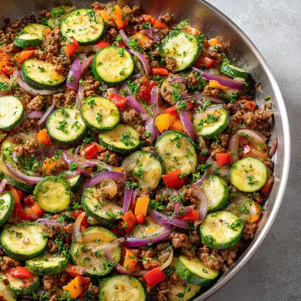 Mediterranean Ground Beef Stir Fry Recipe - Recipe Image