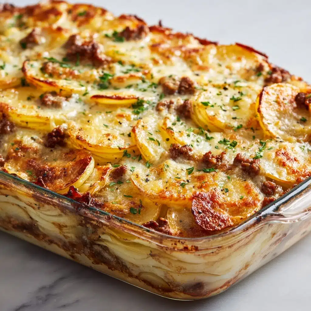 Meat & Potato Casserole Recipe - Recipe Image
