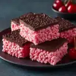 Chocolate Covered Cherry Rice Krispies Treats Recipe