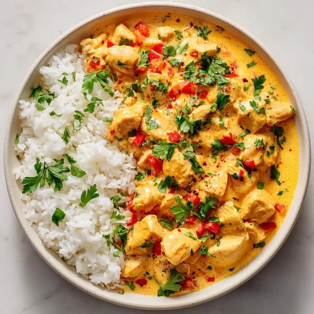 Creamy Smothered Chicken and Rice Recipe - Recipe Image
