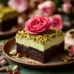 Gluten-Free Pistachio Rosewater Brownies Recipe