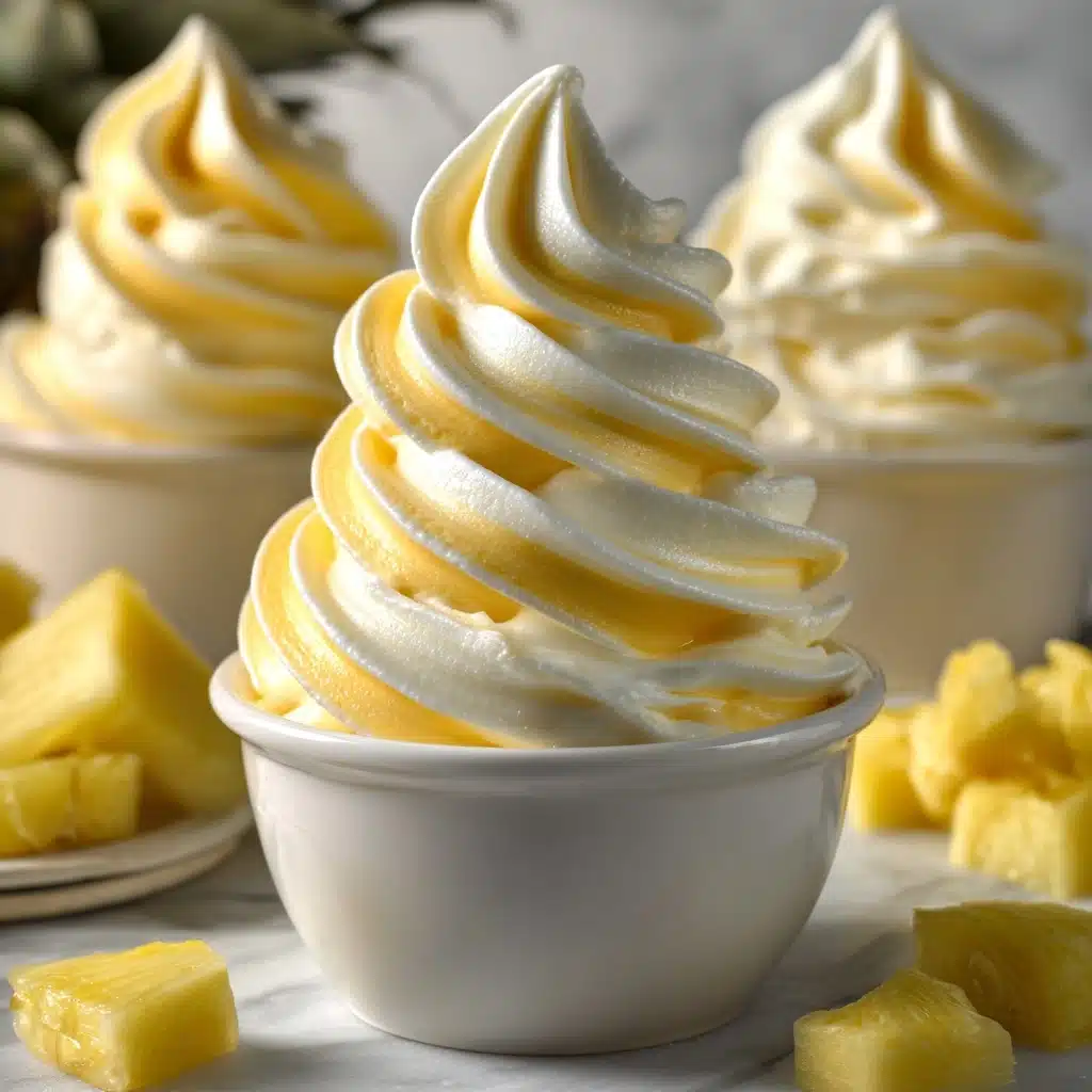 Homemade Pineapple Soft Serve Ice Cream Recipe
