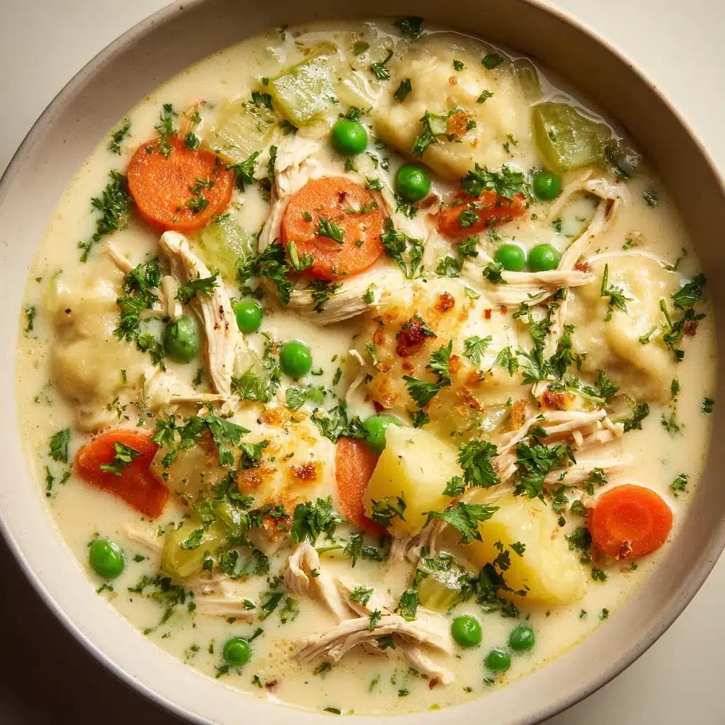 Healthy Chicken Pot Pie Soup Recipe - Recipe Image
