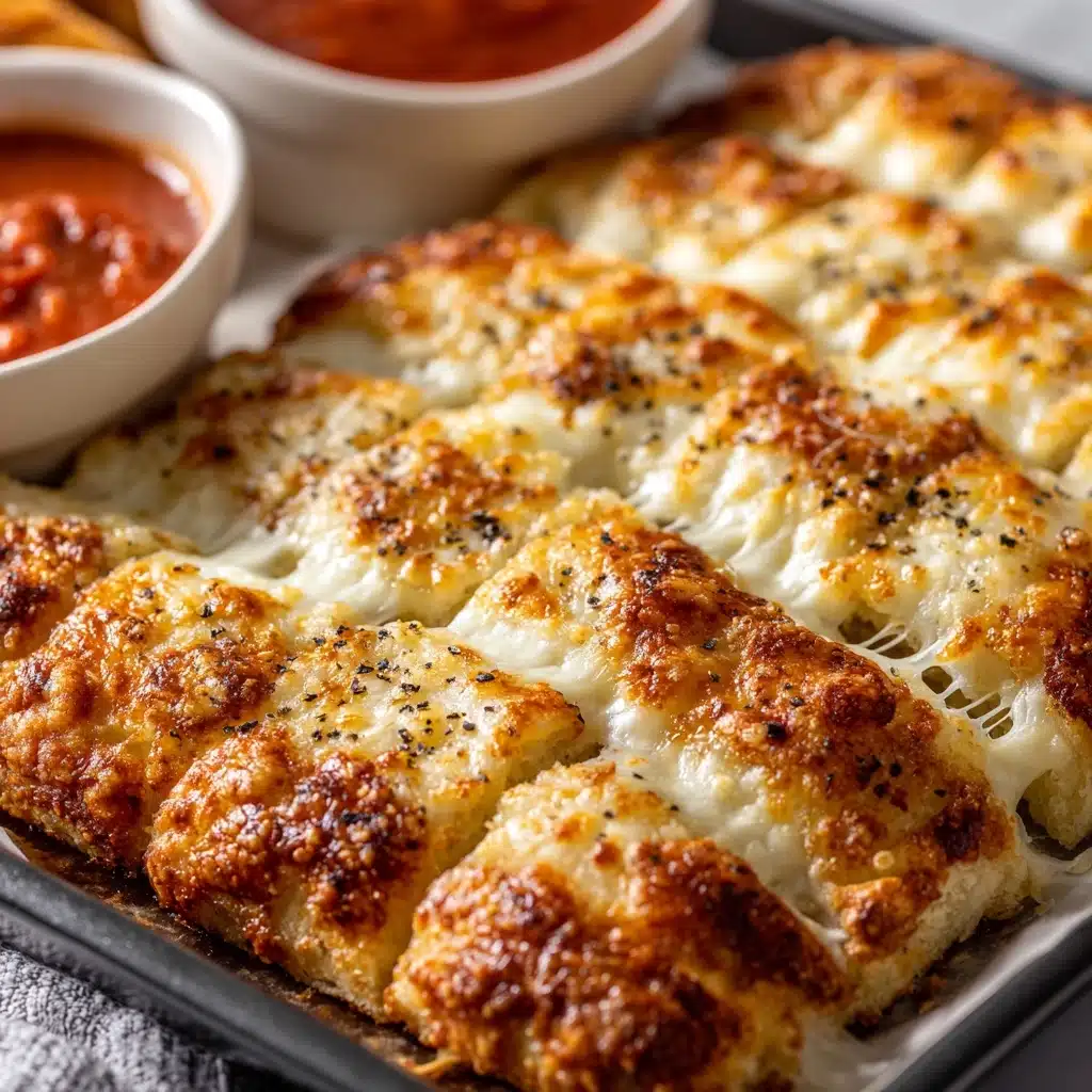 Homemade Cheesy Breadsticks Recipe - Recipe Image