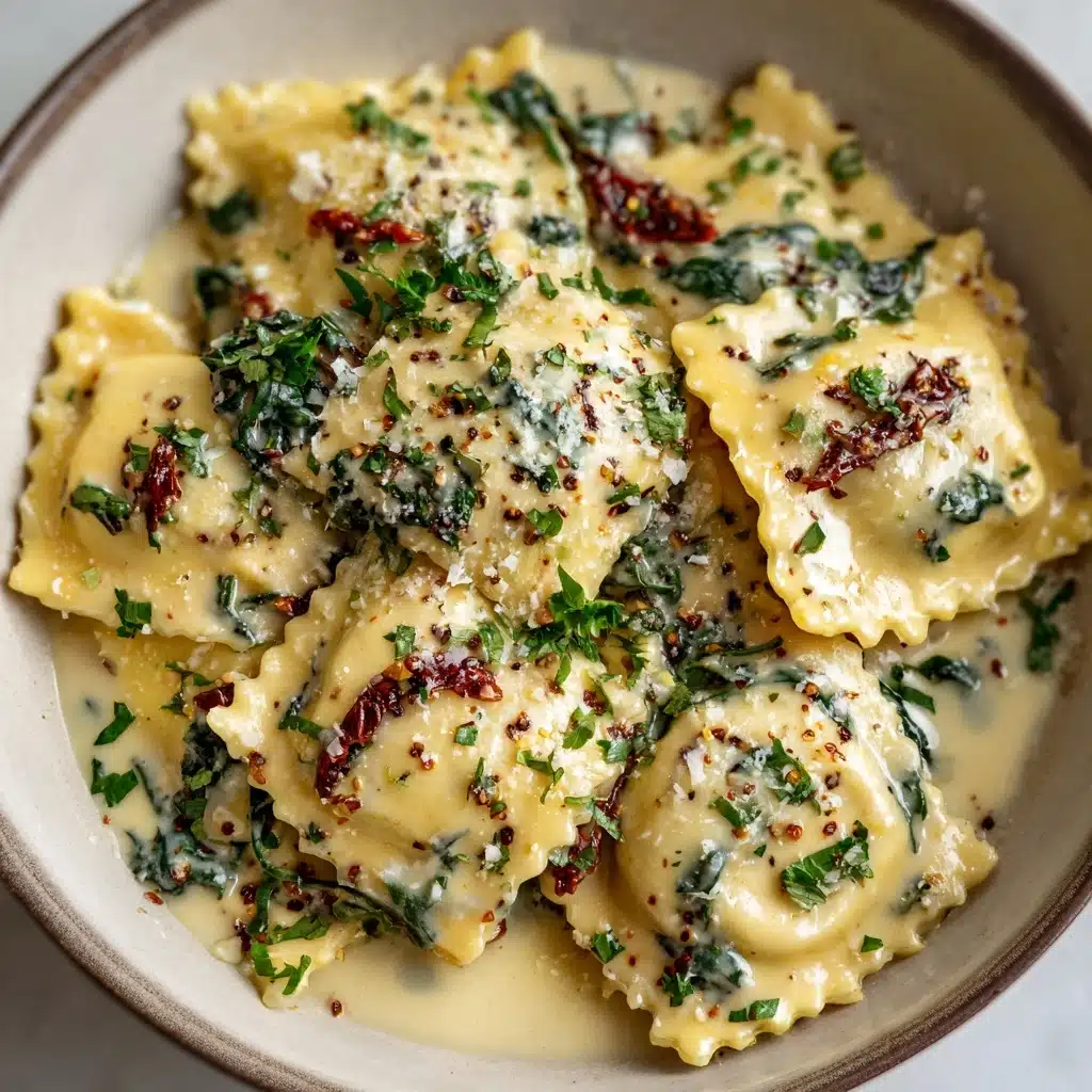 Creamy Tuscan Ravioli Recipe