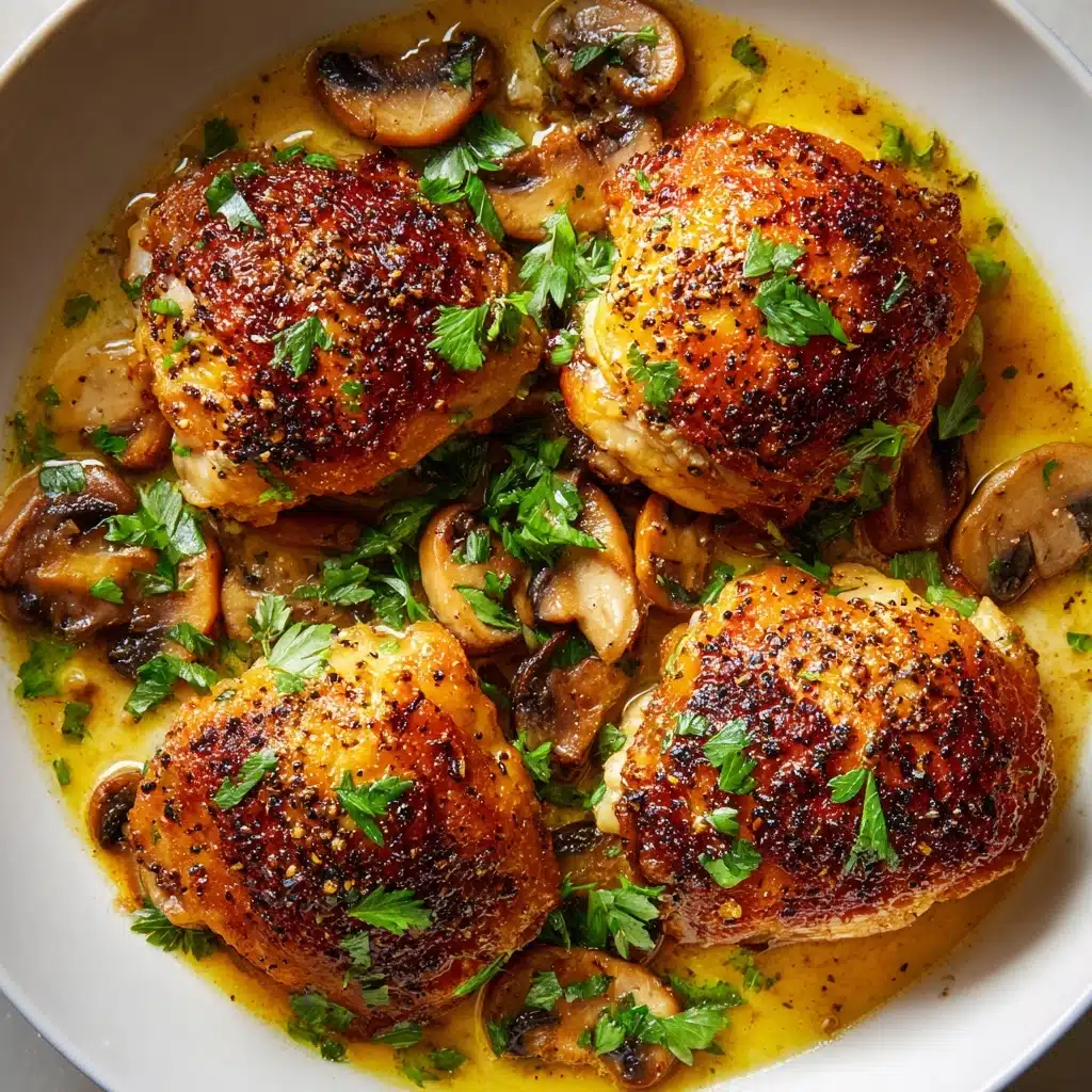 Skillet Chicken Thighs Recipe - Recipe Image