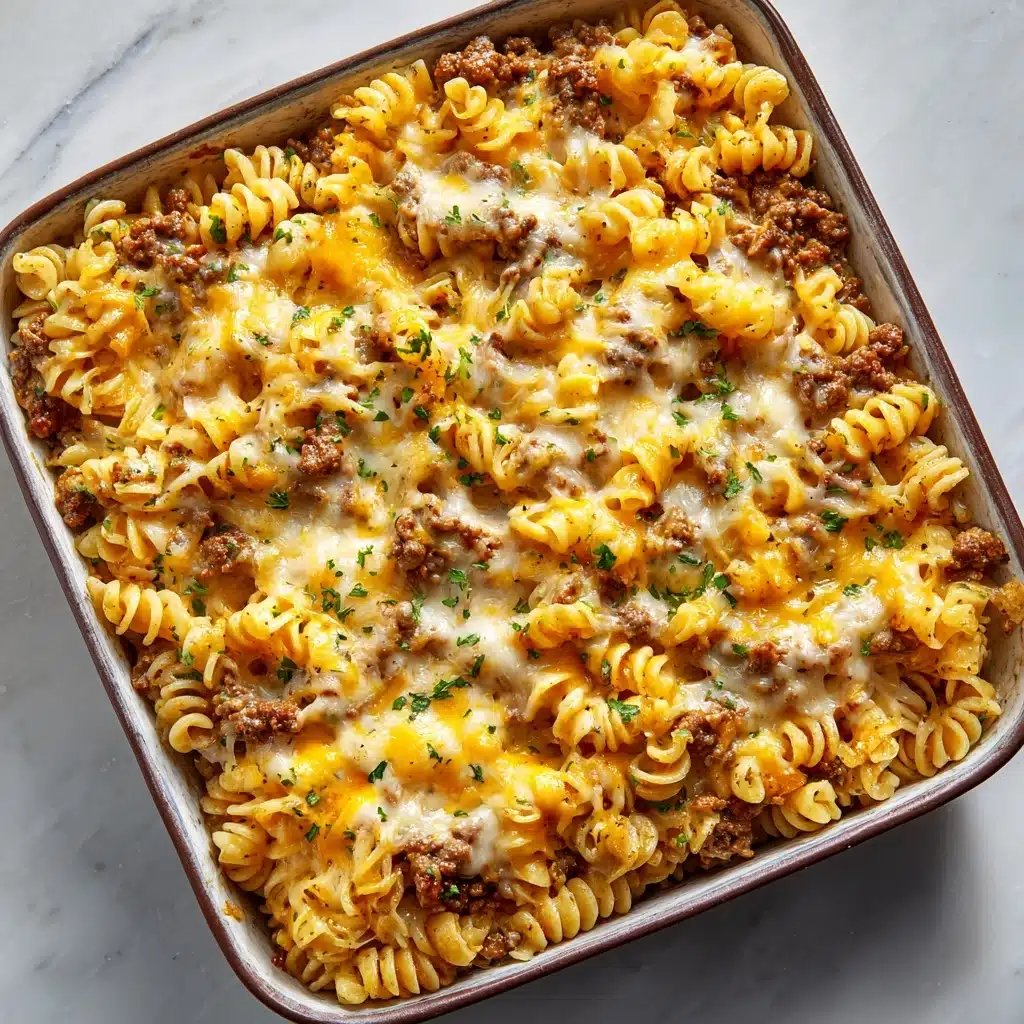Loaded Cowboy Cheeseburger Casserole Recipe