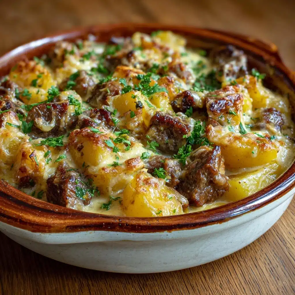 Cowboy Steak and Potato Casserole Recipe - Recipe Image