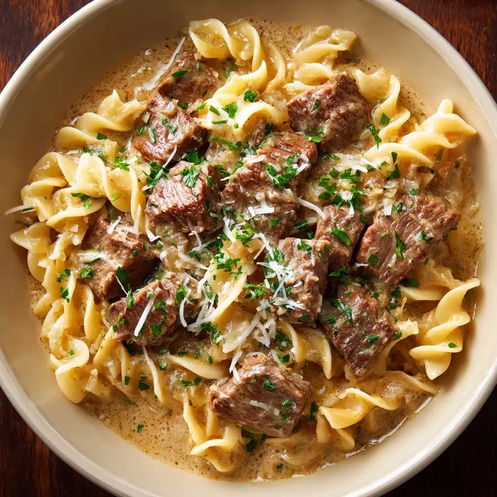 French Onion Beef and Noodles Recipe - Recipe Image