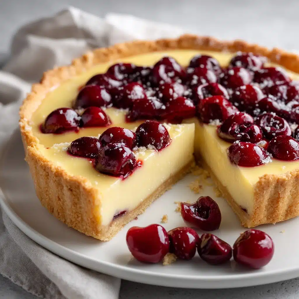 German Cherry Cake – Cherry Custard Pie Recipe - Recipe Image