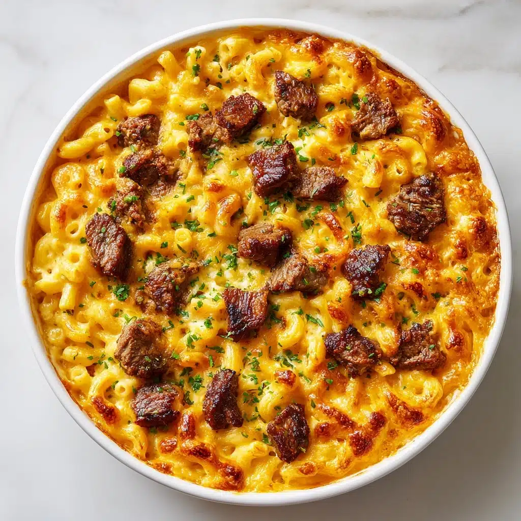 Creamy Honey Buffalo Steak Pasta Bake Recipe - Recipe Image