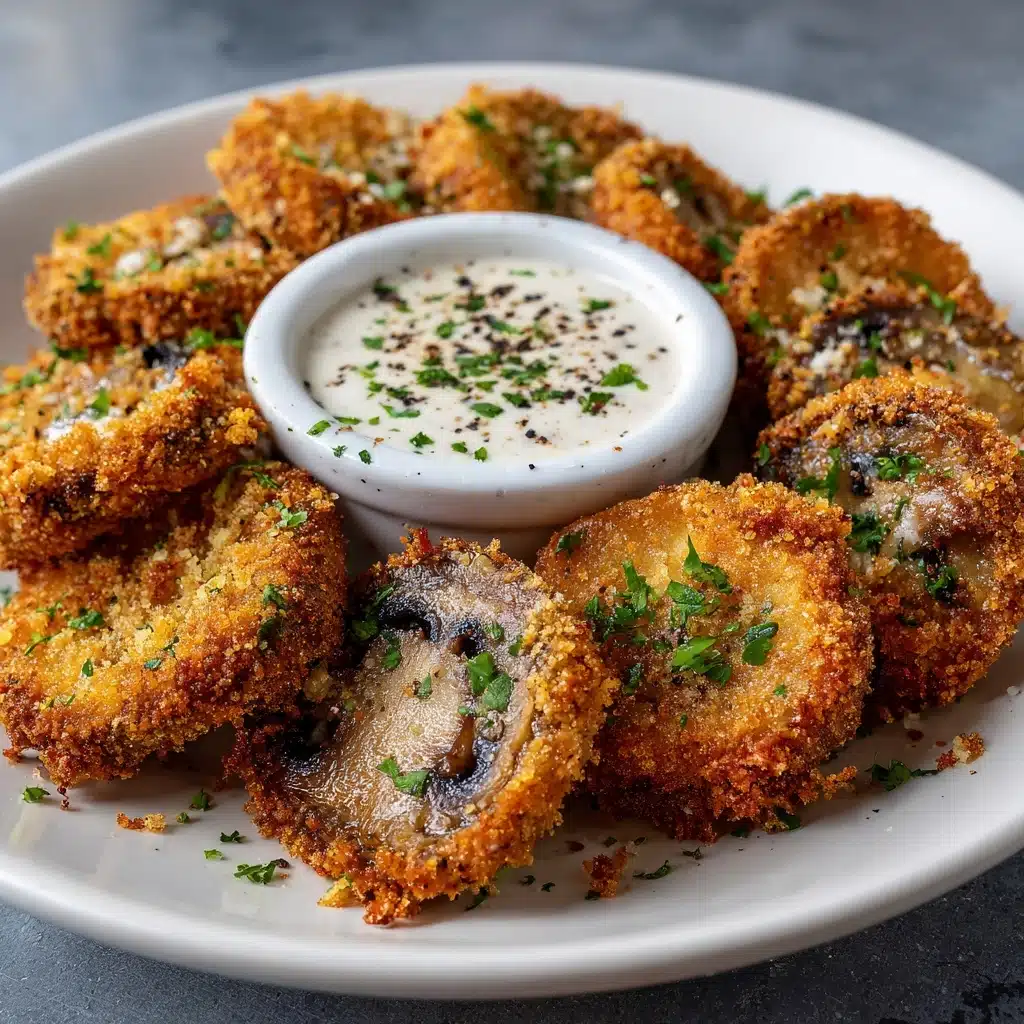 Fried Sliced Mushrooms with Ranch Recipe - Recipe Image