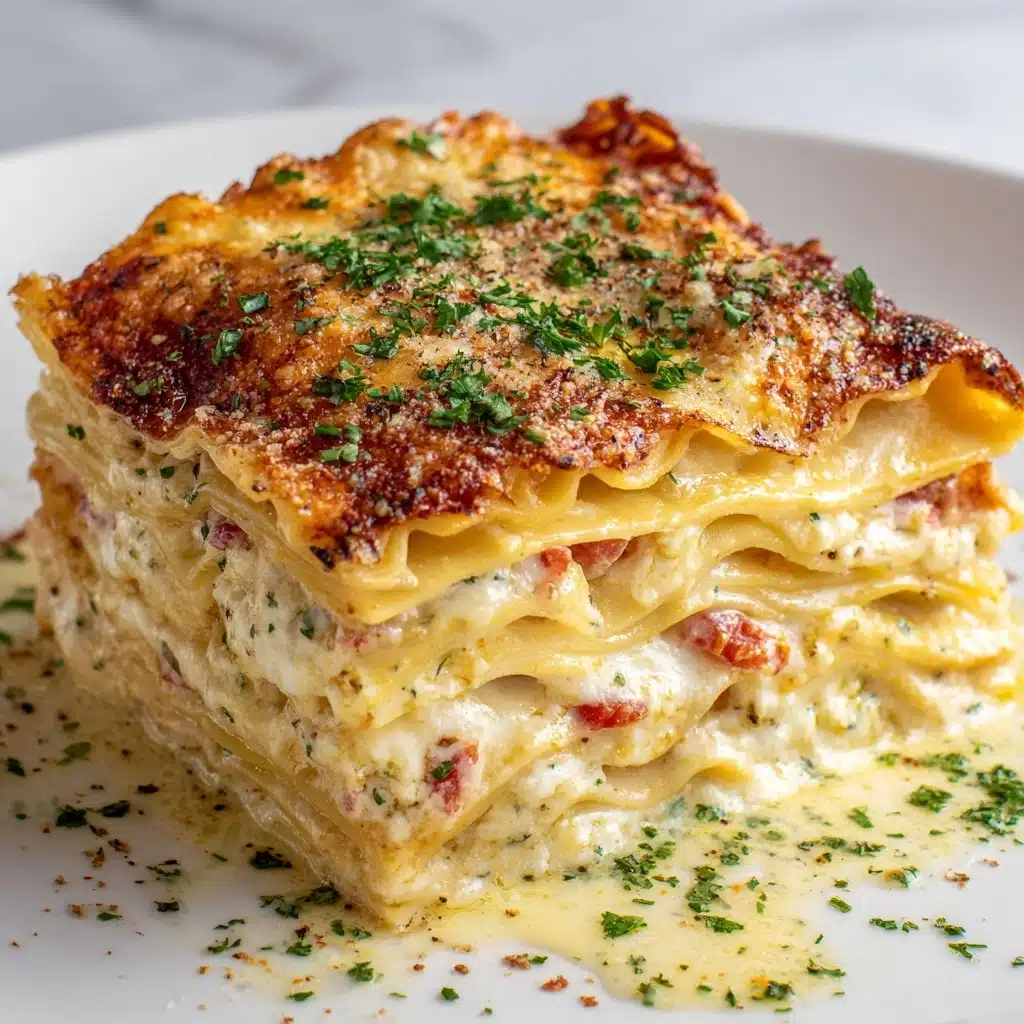 Garlic Butter Shrimp Scampi Lasagna Recipe - Recipe Image