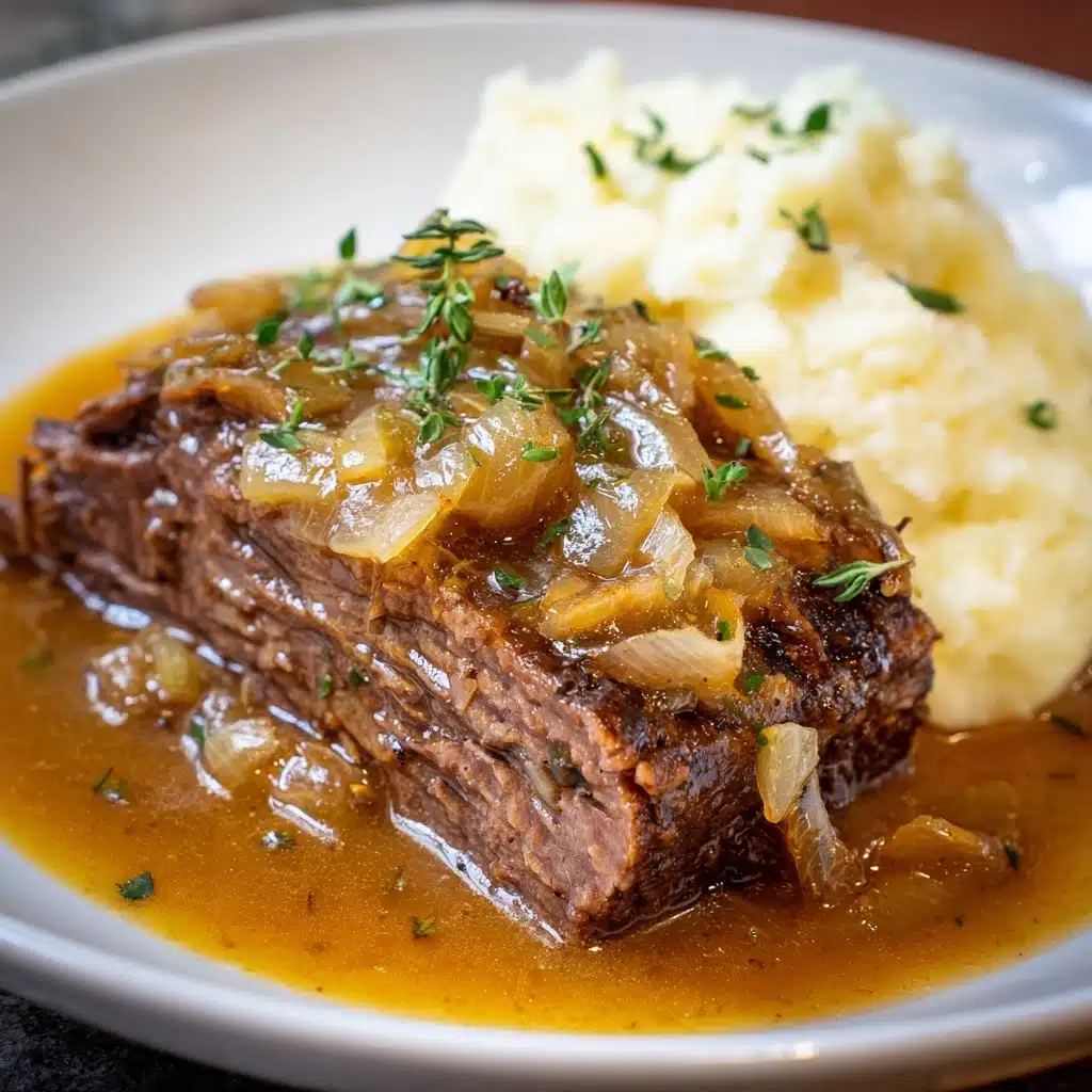 French Onion Pot Roast Recipe - Recipe Image