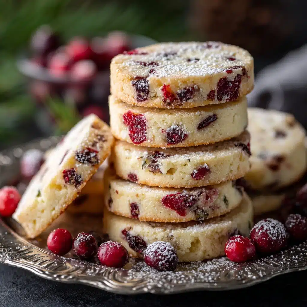 Cranberry Shortbread Cookies Recipe