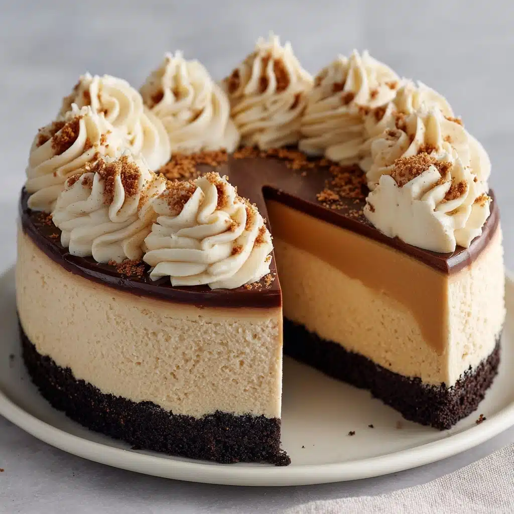 No-Bake Chocolate Peanut Butter Cheesecake Recipe - Recipe Image