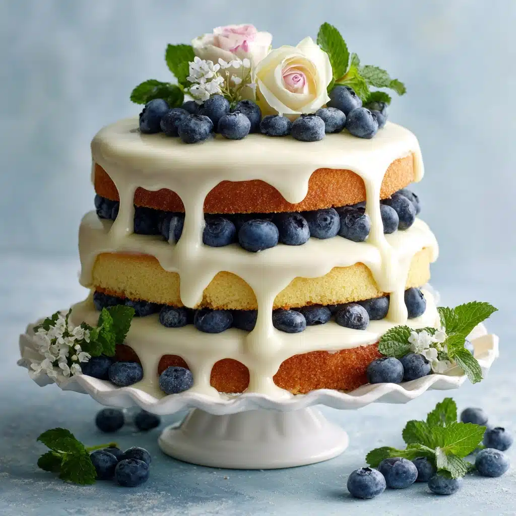 Dreamy Blueberry Shortcake Cake Recipe - Recipe Image