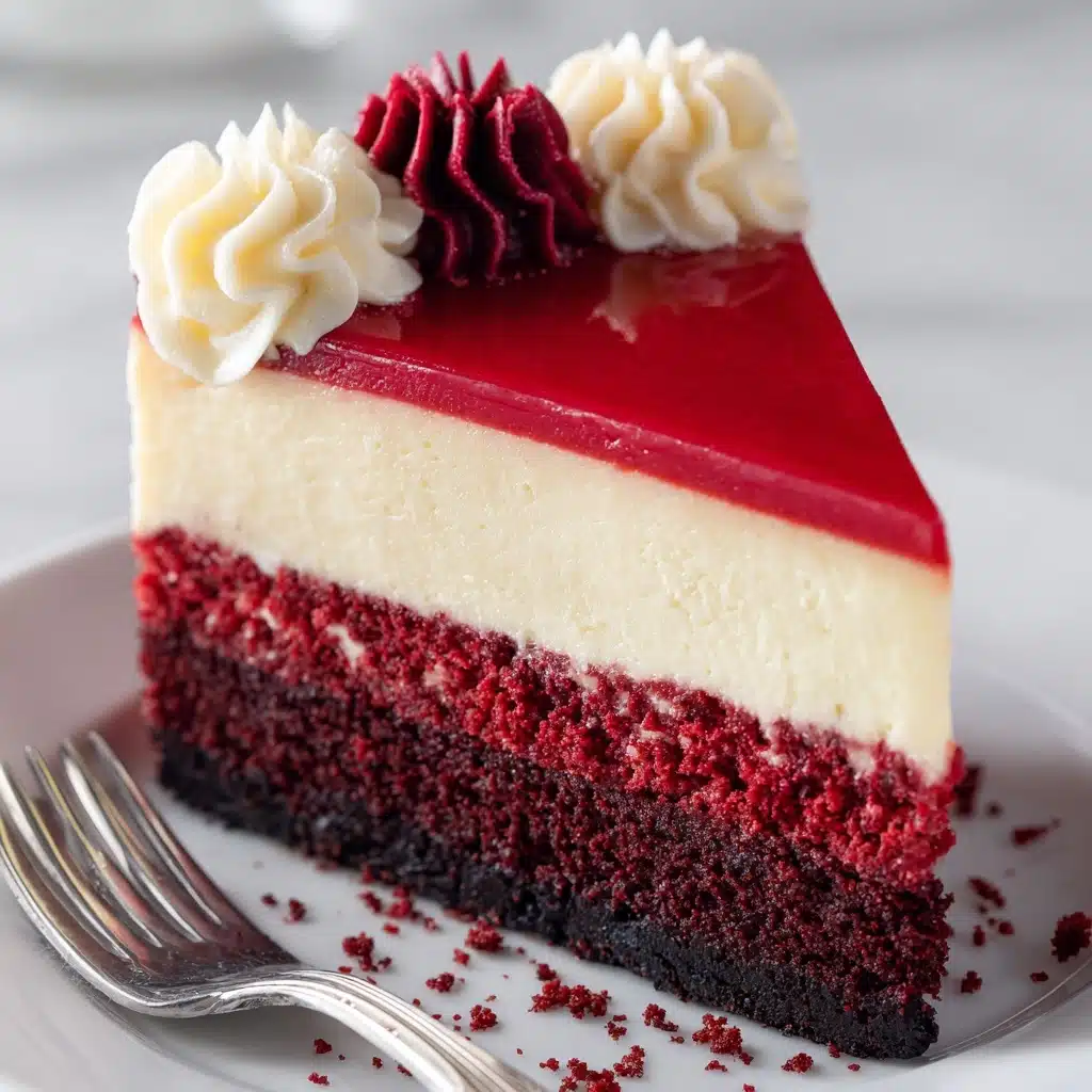 Homemade Red Velvet Cheesecake Recipe - Recipe Image
