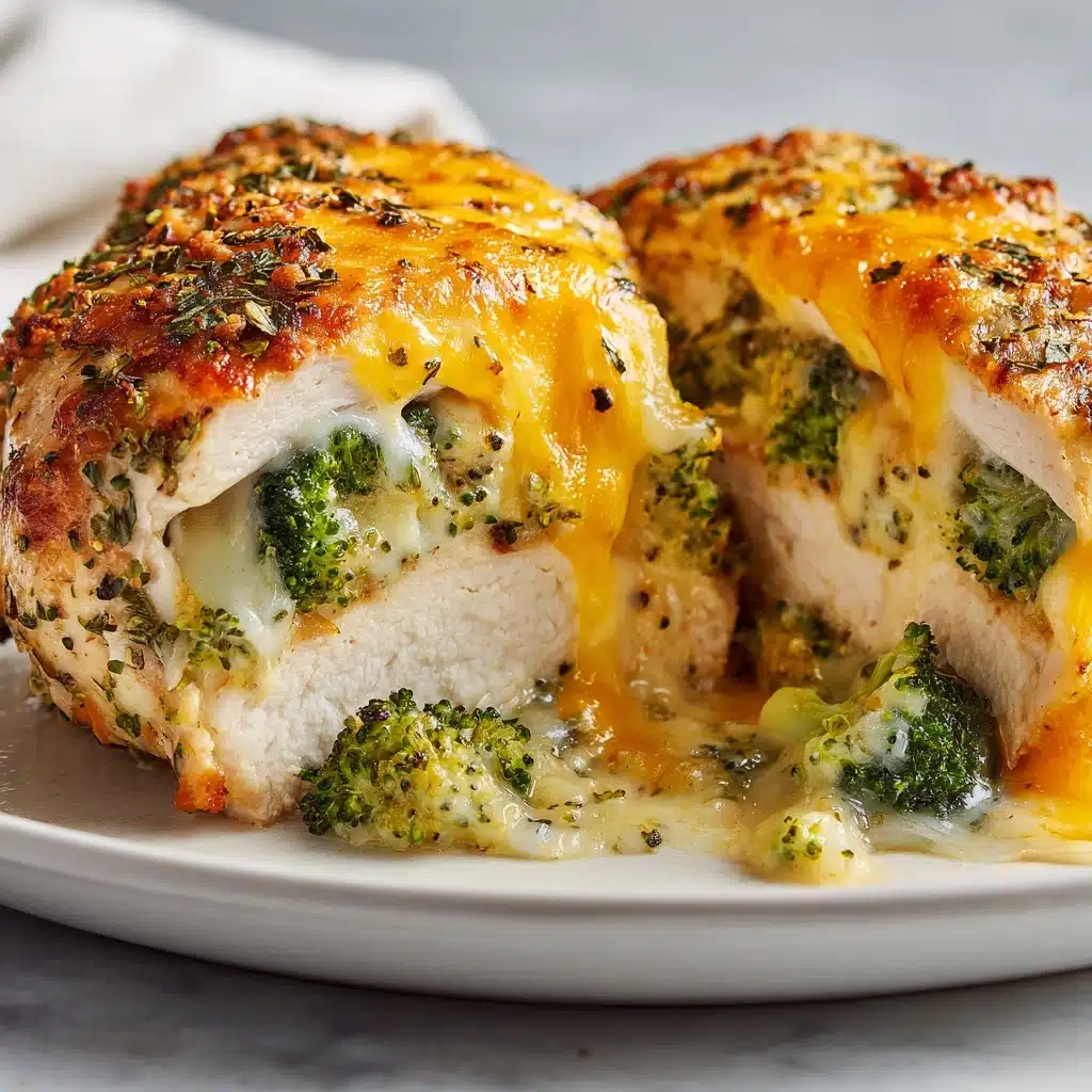 Broccoli Cheddar Stuffed Chicken Recipe - Recipe Image