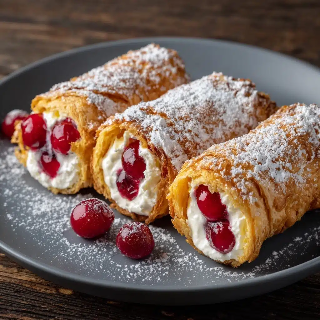 Cherry Cheesecake Egg Rolls Recipe - Recipe Image