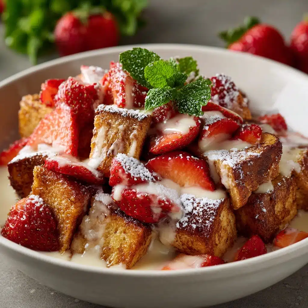 Strawberries & Cream French Toast Casserole Recipe - Recipe Image