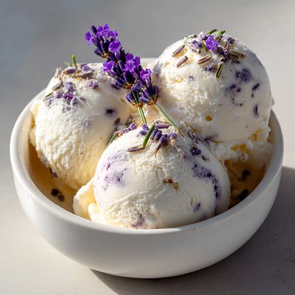 Honey Lavender Ice Cream Recipe - Recipe Image