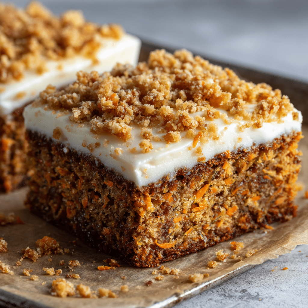 Decadent Carrot Cake Bars with Cream Cheese Frosting Recipe