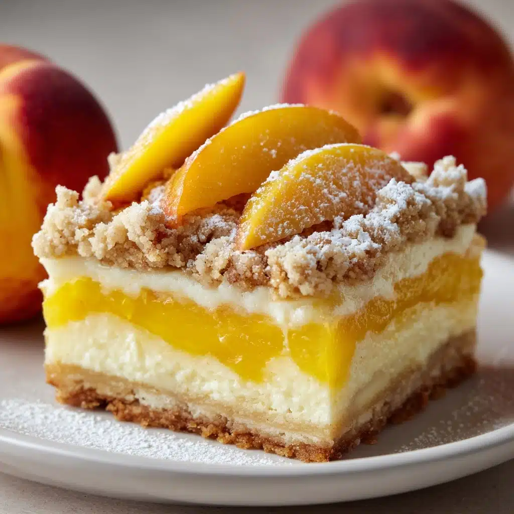 Peaches and Cream Pie Bars Recipe - Recipe Image