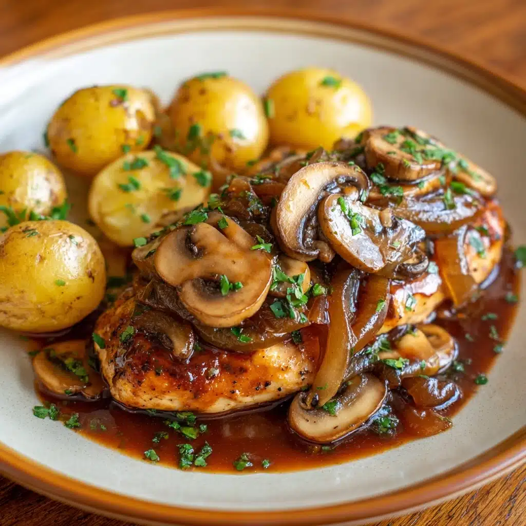 Savory Chicken with Mushrooms and Potatoes Recipe