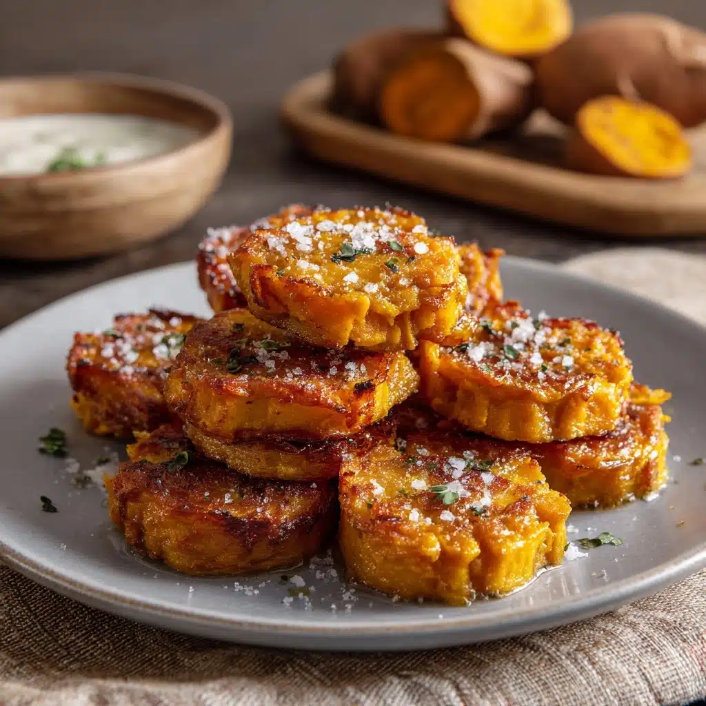 Crispy Smashed Sweet Potatoes Recipe