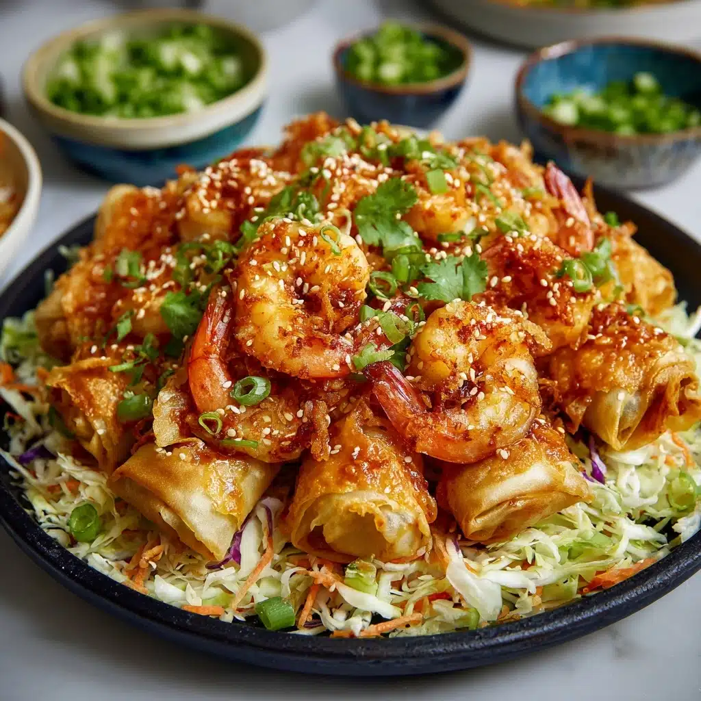 Crispy Shrimp and Cabbage Egg Rolls Recipe - Recipe Image