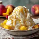 Homemade Peach Ice Cream Recipe