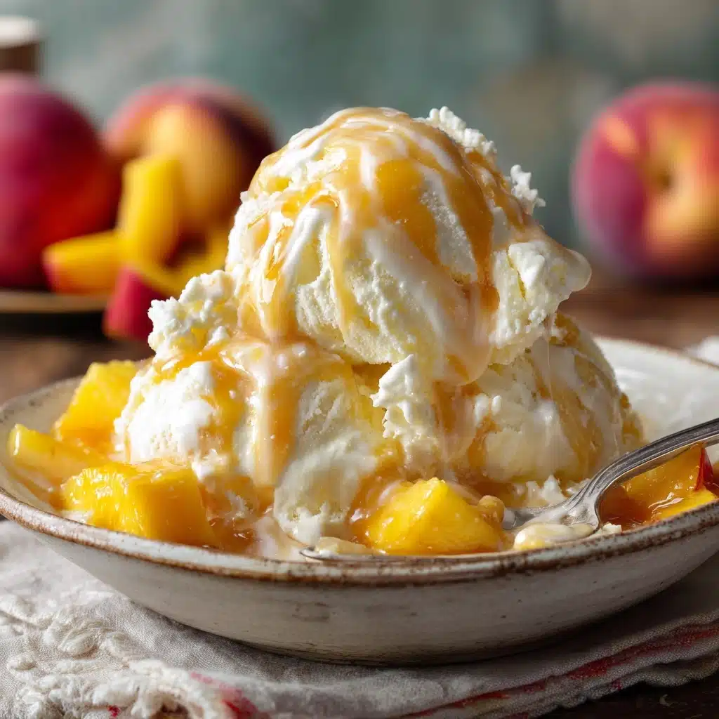 Homemade Peach Ice Cream Recipe