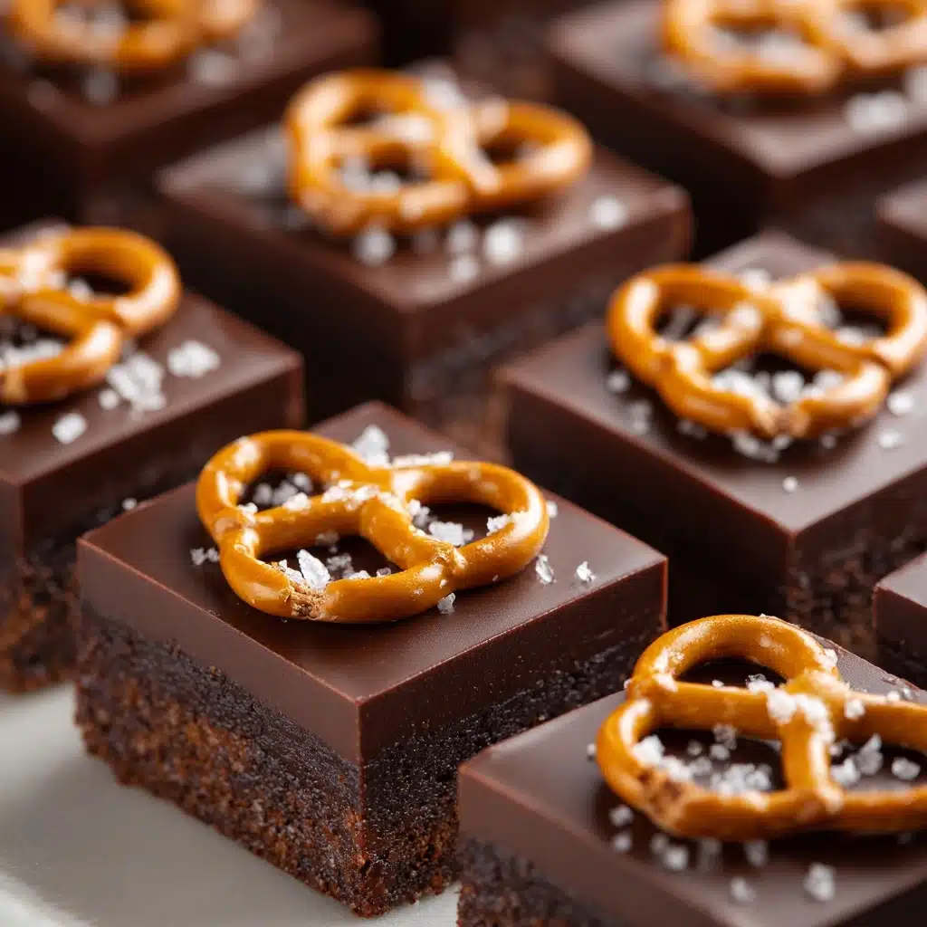 Chocolate Caramel Peanut Butter Pretzel Bars Recipe - Recipe Image